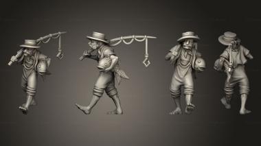 Figurines of people FISHERMAN v 2 3d model