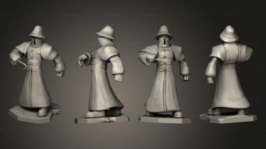 Figurines of people Fisherman 3d model