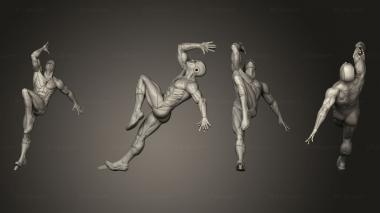 Figurines of people Flash 23 3d model