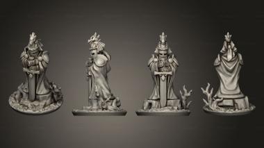 Figurines of people foot knight 3d model