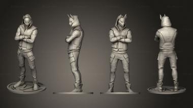 Figurines of people Fortnite Drift on vbuck cut 3d model