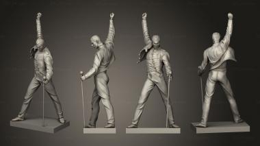 Figurines of people freddy mercury 3d model