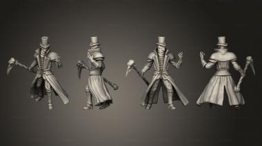 Figurines of people Gear town Masked Baron Staff 3d model
