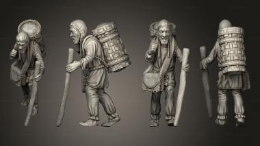 Figurines of people Hermit 3d model