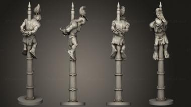 Figurines of people Impaled 2 3d model