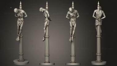 Figurines of people Impaled 4 3d model