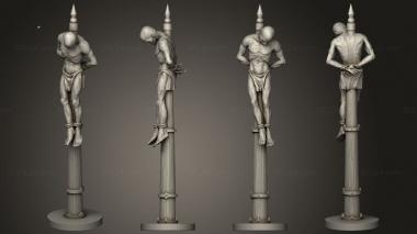 Figurines of people Impaled 5 3d model