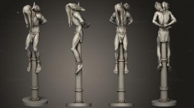 Figurines of people Impaled 6 3d model