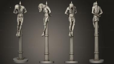 Figurines of people Impaled 7 3d model