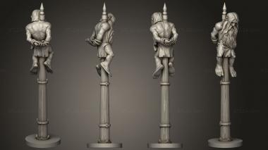 Figurines of people Impaled 9 3d model