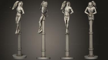Figurines of people Impaled 10 3d model