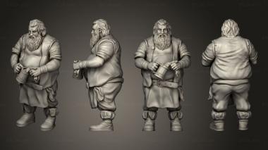 Figurines of people Inn Keeper 3d model