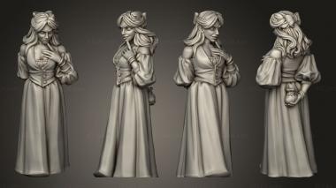 Figurines of people INNOCENT LADY 3d model