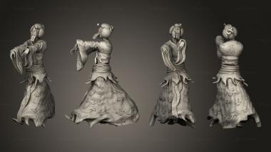 Figurines of people Jiangshi Female Walking 3d model