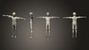 Figurines of people Kaneki Ken T Pose 3d model