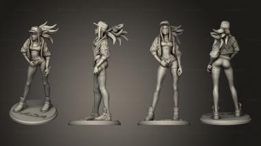 Figurines of people kda akali 3d model