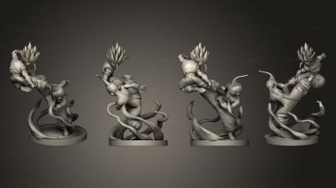 Figurines of people Kid Gohan vs Buu 3d model