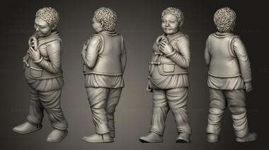 Figurines of people Kids Child 3 3d model
