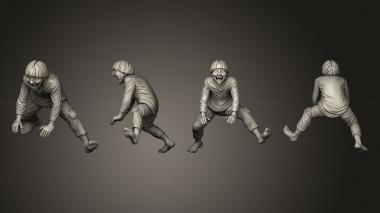Figurines of people Kids Child 4 3d model