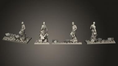 Figurines of people Kingdom Death Expansion Terrain SG Salt Statue 2 3d model
