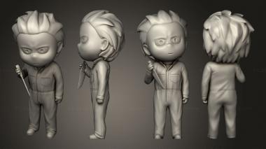 Figurines of people L Ittle Big Head Michael Myers 3d model