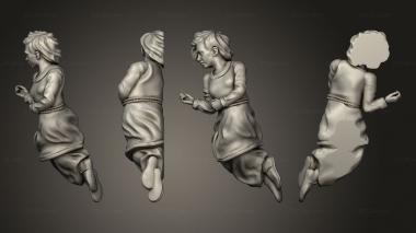 Figurines of people Little protector Woman 3d model