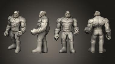 Figurines of people mahulk 3d model