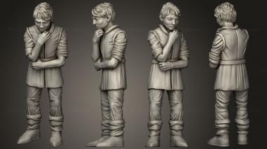 Figurines of people Medieval Village Customer 2 3d model