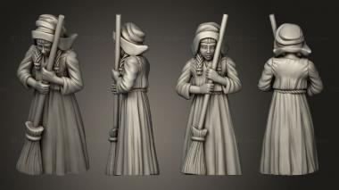 Figurines of people Medieval Village G 01 3d model