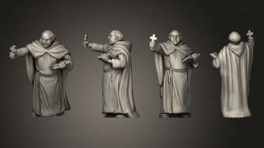 Figurines of people Medieval Village Padre 3d model