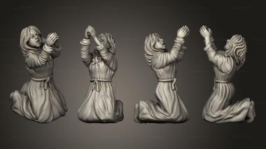Figurines of people Medieval Village Woman 3d model