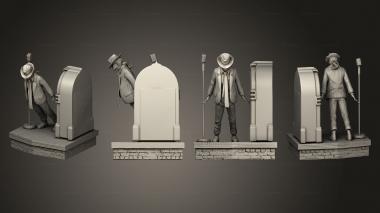 Figurines of people Mickael Jackson jumbox 3d model