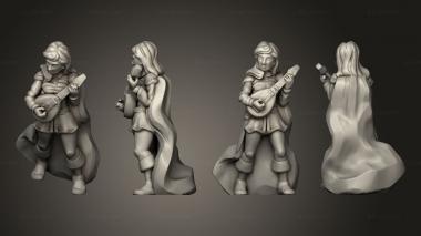 Figurines of people Minstrel 3d model