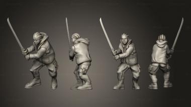 Figurines of people modern day survivor series phantom dog a fixed v 001 3d model
