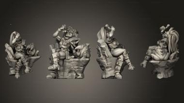 Figurines of people Nar 3d model