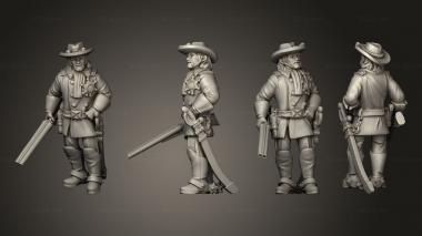Figurines of people Pollygrim Sheriff 3d model
