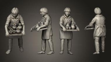 Figurines of people Potters Boy 3 3d model