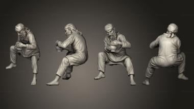 Figurines of people Potters Man 3d model
