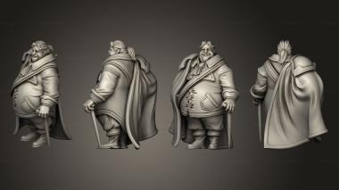 Figurines of people Royal Feast Noble Men B 3d model