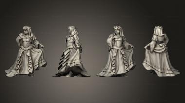 Figurines of people Royal Feast Noble Woman C 3d model