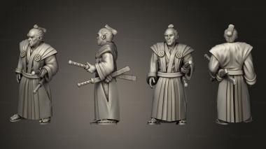 Figurines of people Samurai Noble 3d model