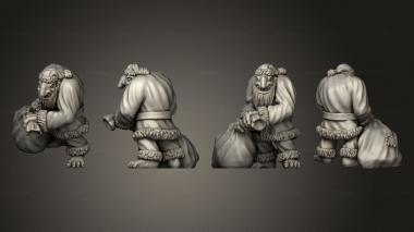 Figurines of people Santa Troll 3d model