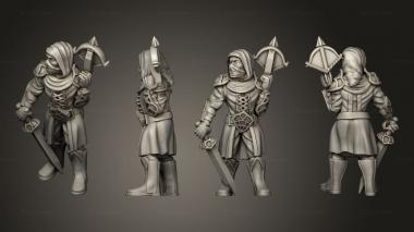 Figurines of people Scout Crossbow and Shortsword 3d model