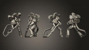 Figurines of people Singer 3d model
