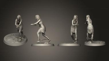 Figurines of people slave 3d model