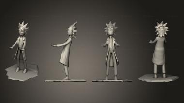 Figurines of people Soporte Rick Full 3 D 3d model