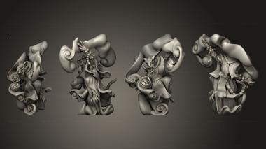 Figurines of people SORCERER NO HAT 3d model