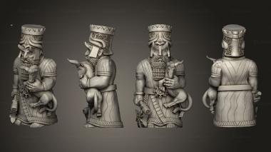 Figurines of people Sorcerer Statue 2 3d model