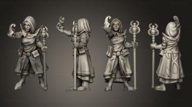Figurines of people Sorceress Staff 3d model