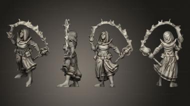 Figurines of people Sorceress Wand 3d model